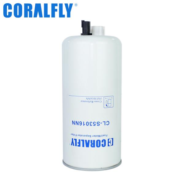 Coralfly Construction Machinery Fuel Water Separator Filter FS53016NN For Fleetguard
