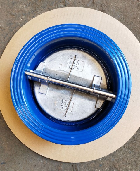 Butterfly Wafer Check Valve Stainless Steel Disc Dual Flap Check Valve for Water Treatment Pipeline