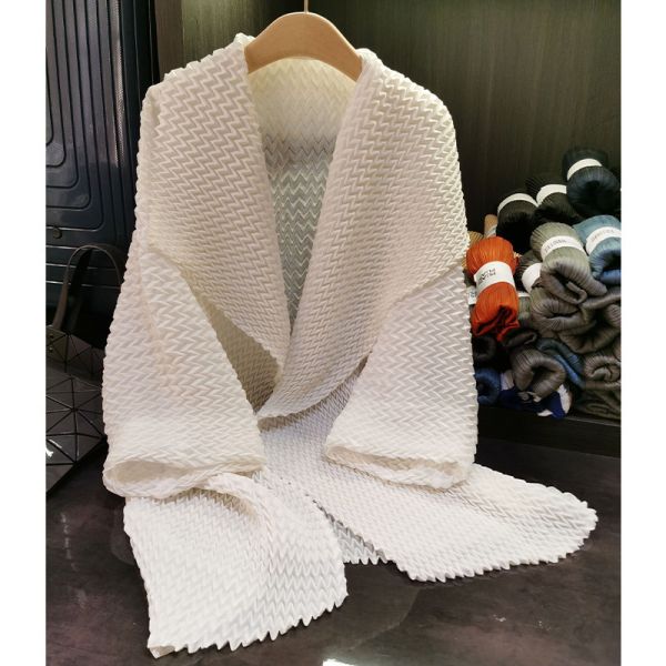 High End Pleated Large Lapel Mid Length Pleated Trench Coat Solid Color Loose Coat Temperament