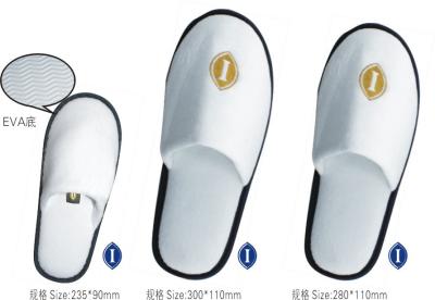 Fêmea do homem 300*110mm de Logo Disposable Slippers For Guests do bordado 280*110mm