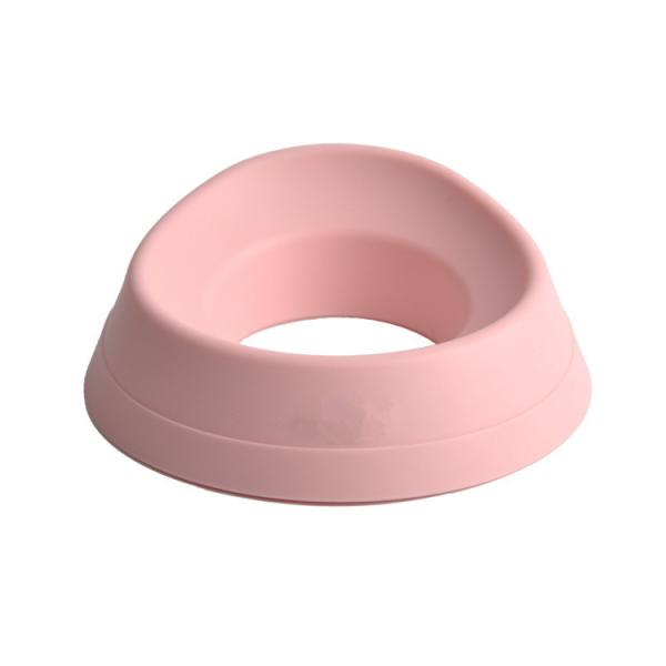 Simple Design Pet Food Feeder Pink Color Capacity 250ml Comfortable With Stand