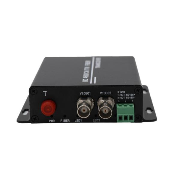 2CH Fiber Optic Video Converter , 1310nm Cctv Bnc To Ethernet Converter 720P