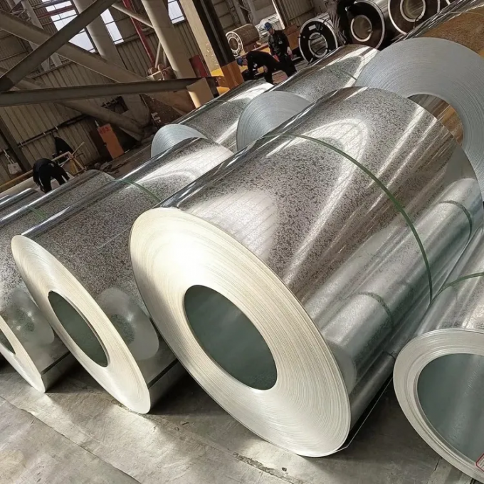 Zinc Coated Galvanized Steel Coil Rolled Regular Spangle G40 G60 1250mm Width