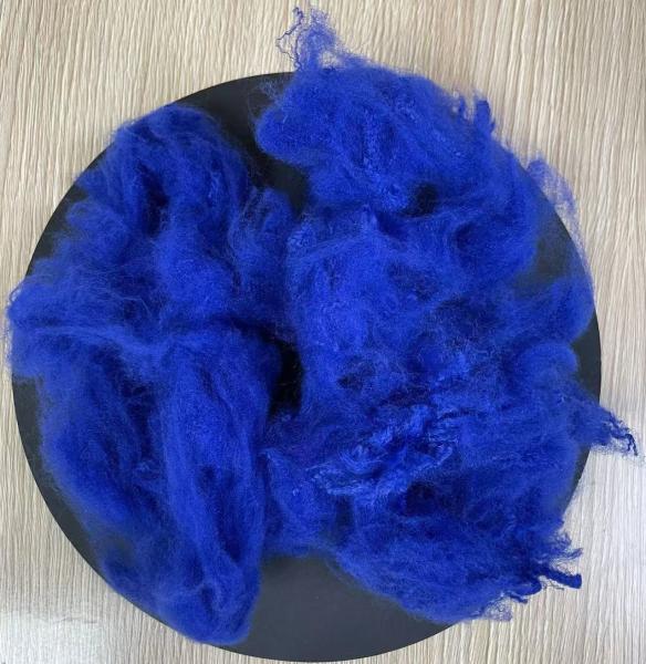 Recycled Polyester Staple Fiber 4.5D 51mm Gemstone Blue
