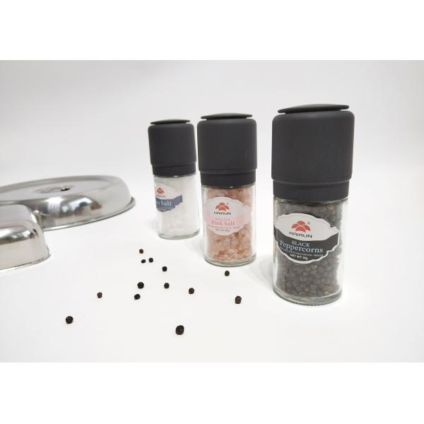 Grill de pimienta transparente con diseño recargable