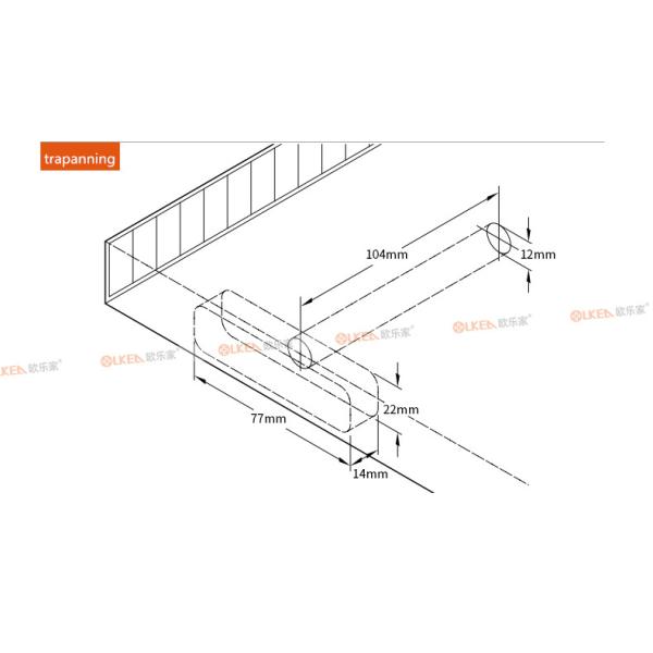 76mm Floating Shelf Support Bracket for Furniture Joint Hidden Cast Iron Wall Shelf