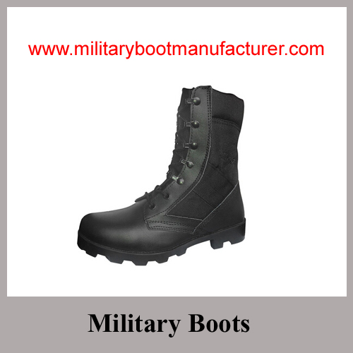 Wholesale China made Genuine Leather  Military Jungle  Boots with Panama Soles