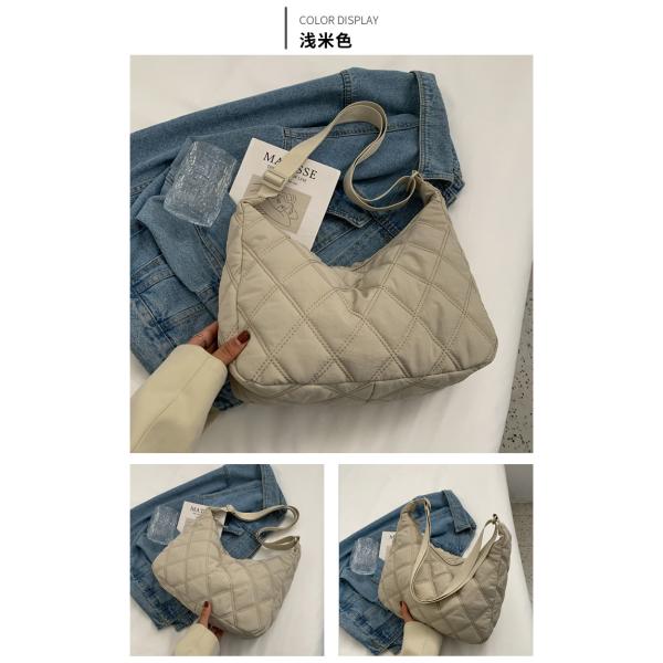 Winter messenger bag women dumpling bag lightweight small shoulder armpit  bag