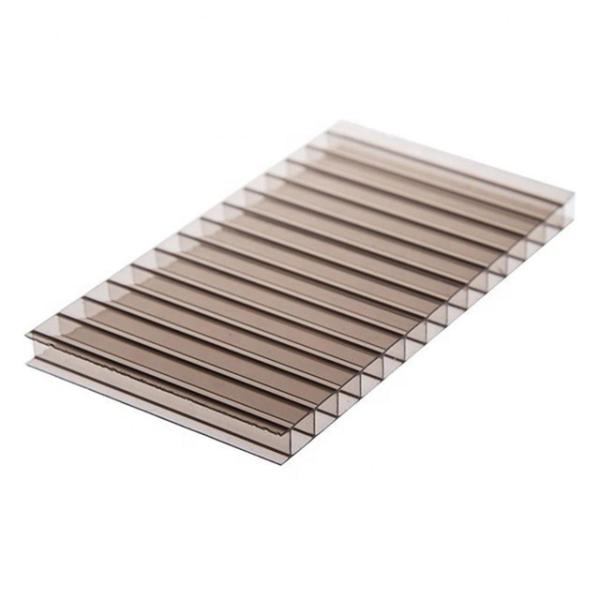Twin-wall Multi-wall Polycarbonate sheet Normal Size 2.1 5.8m UV Resistant Insulated Panel Ideal for Greenhouses and Skylights