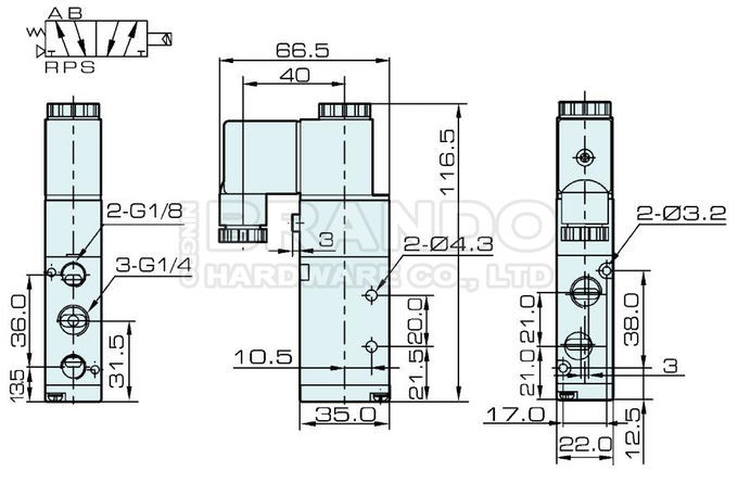клапан соленоида 4V210-08