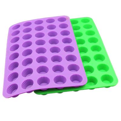 Reusable Silicone Cake Mould Heat Resistant 40 Cavities Non Stick