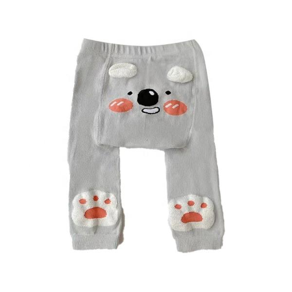 Comfortable Casual Baby Tights with 3D Ears and Cute Animal Patterns in Thick Cotton