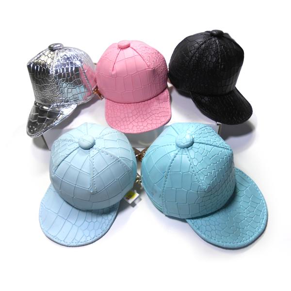 PU Leather Gold Plating Change Purse Keychain Handmade Promotional Gifts