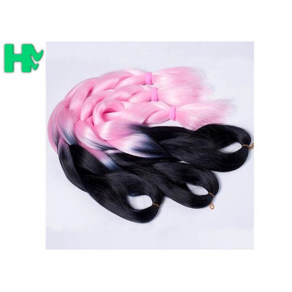 Kanekalon Ombre Color Synthetic Hair Pieces Jumbo Braiding Hair Large Stock