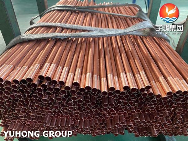 Customized Copper Low Fin Tube Extruded Fin Tube For Air Conditioning Units
