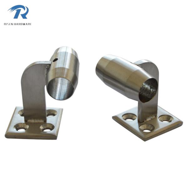 stainless steel handrail fitting rail to wall HFRS002, finishing satin or mirror