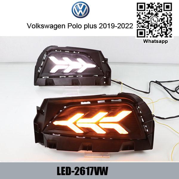 Volkswagen VW Polo DRL LED Daytime driving Lights Car front daylight