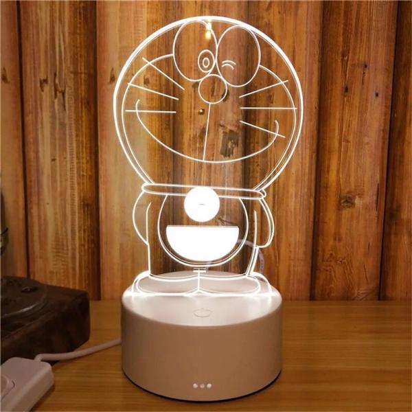 The Interest Cartoon design Acrylic 3D LED  Night  Light for Gift , OEM Decoration LED Light in many colors