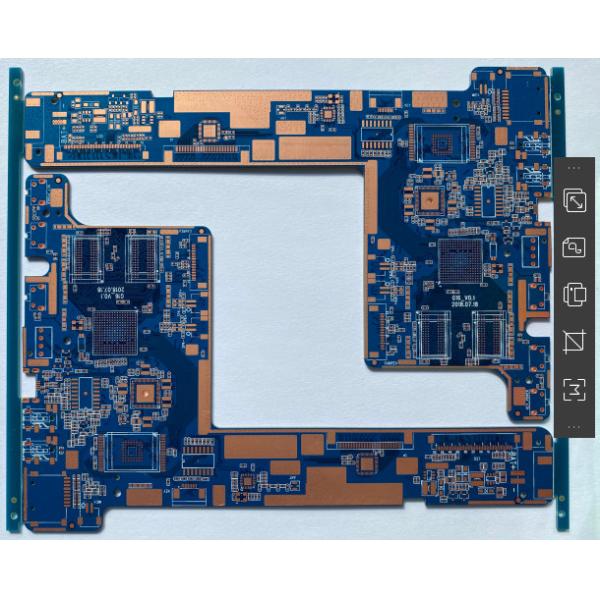 OEM маска 1 OZ Outlayer припоя PCB связи 12 слоев голубая для антенны Wifi
