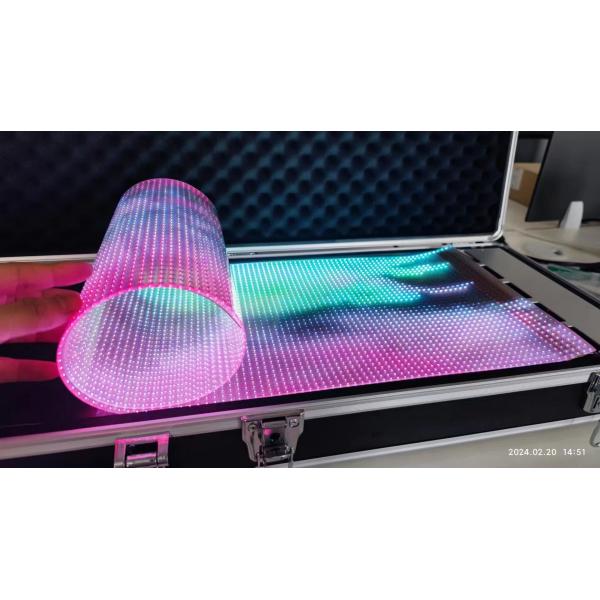 Простая установка XH-JHP-P4 LED гибкий прозрачный пленка дисплей для стекла окна DC5V