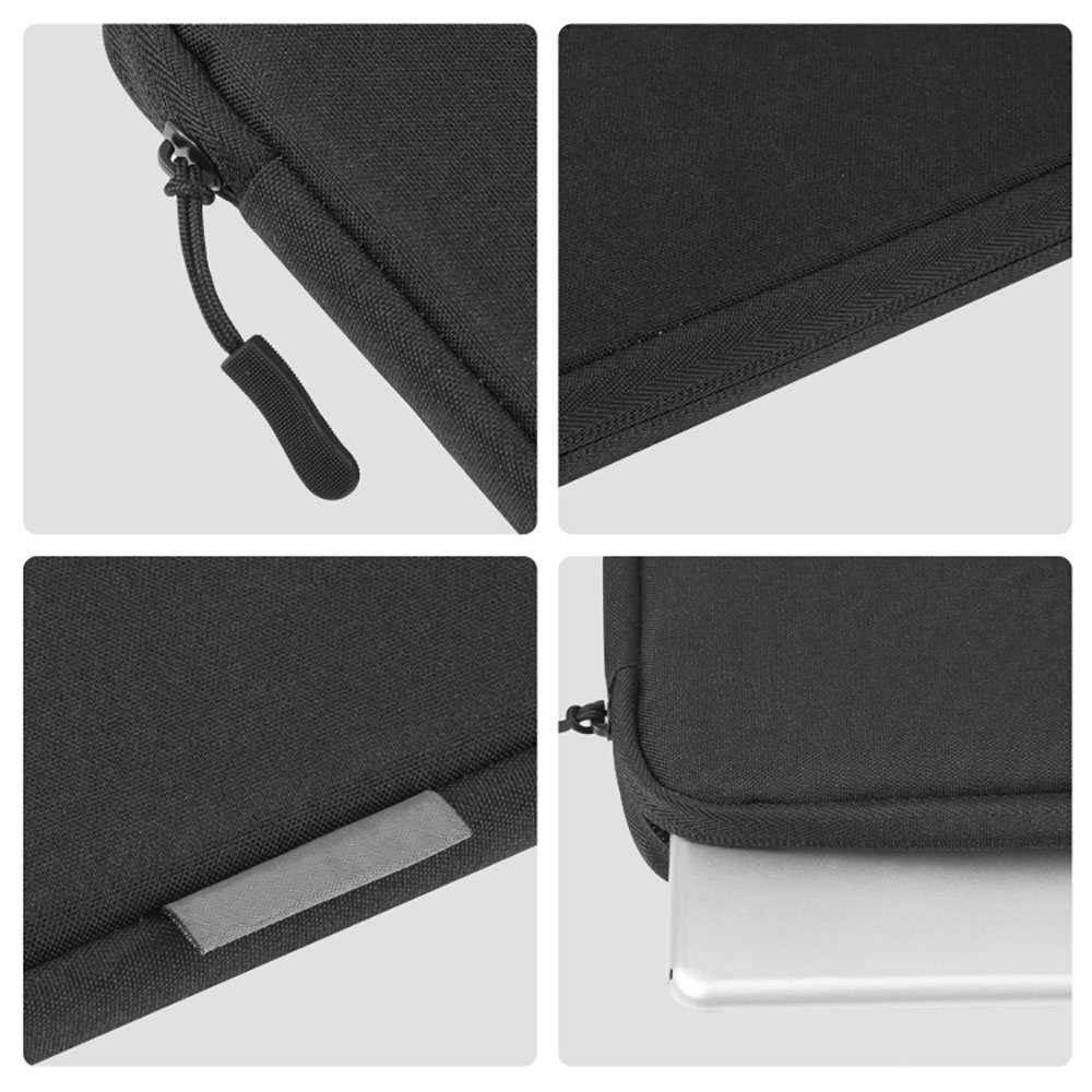 Business Zipper Briefcase Laptop Sleeve Backpack 13 Inch Black Slim Lightweight Waterproof Shockproof Eco-Friendly Convertible