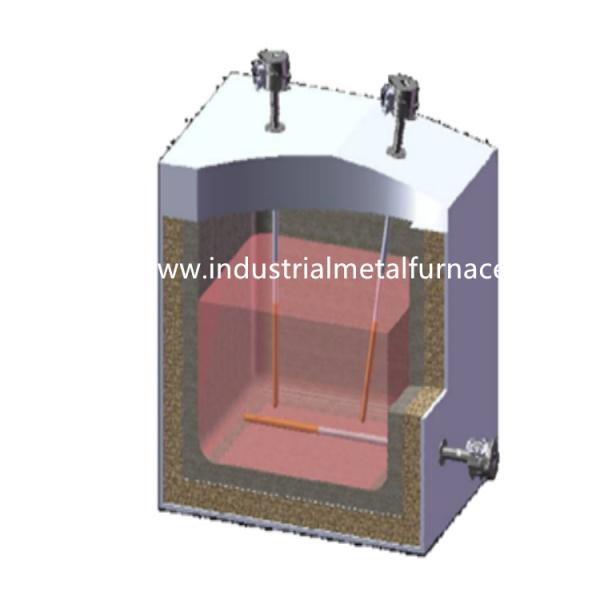 Печь алюминиевого промышленного погружения 2000KGS небольшая алюминиевая плавя для стали