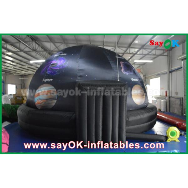 210 D Oxford Cloth And Projection Inflatable Planetarium Dome Black Color