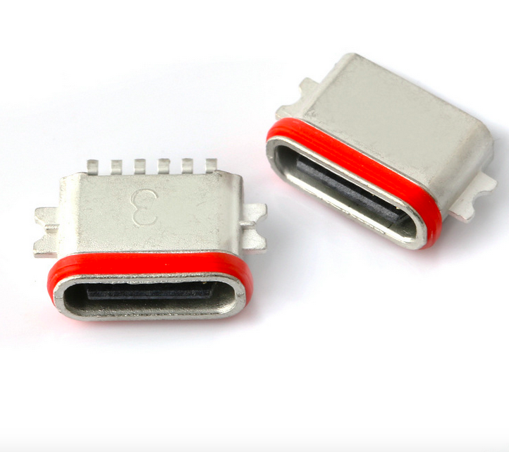 Professional Manufacturer of Waterproof USB Type C 6P Full SMT Connector IP67 USB 3.1 SMD Connector