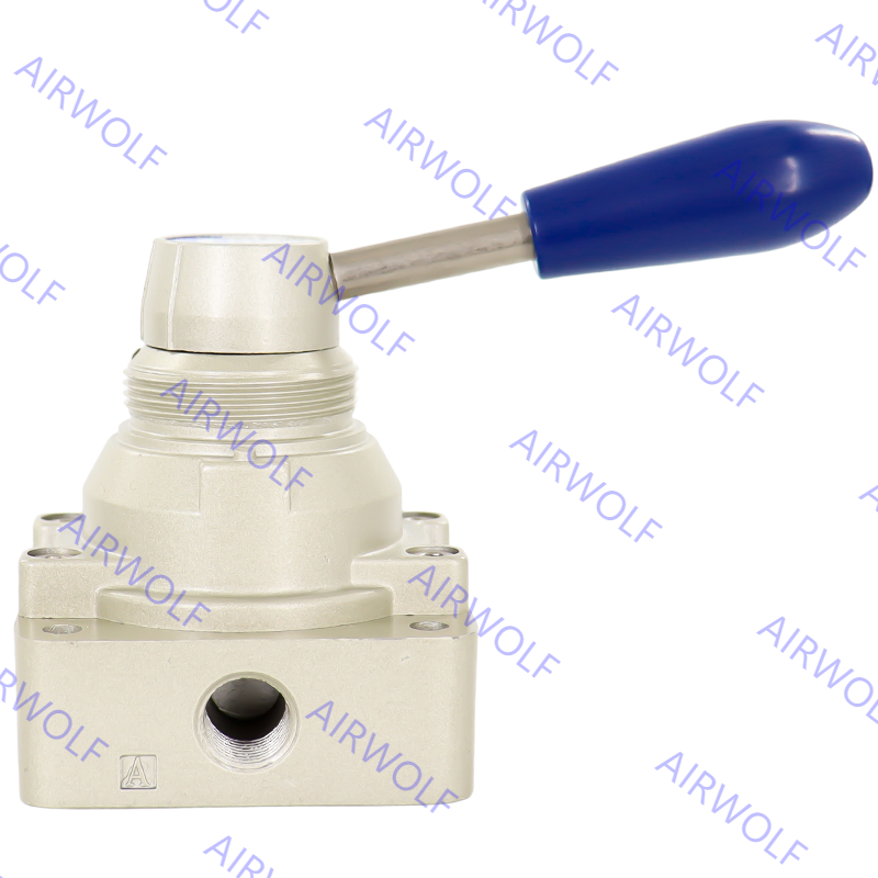 4HV210-06/08(L), 4HV230-06/08(L), 4HV310-08/10/15(L) AIRTAC 4HV Series 4/2 way 4/3 way Hand Lever Valve 1/8, 1/4, 3/8, 1/2