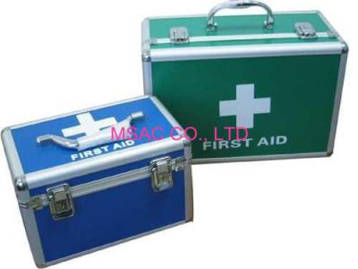 Caixa de alumínio azul dos primeiros socorros/caixa de equipamento médica para para proteger o doutor Instruments