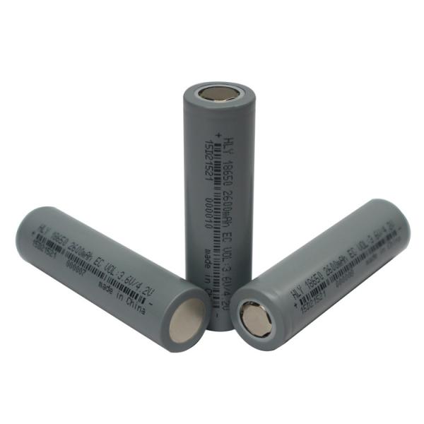 Uma bateria cilíndrica recarregável das células de bateria 2600mah 18650 do lítio da categoria 3.6V