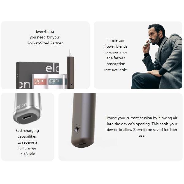 Industrial hemp Elon Starter Kit stem uplift Weed smoke machine skateboard culture