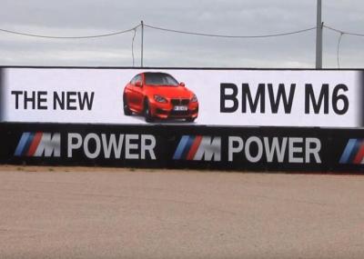 Pure White Balance Sports Perimeter LED Display 768x768mm Led Billbaord