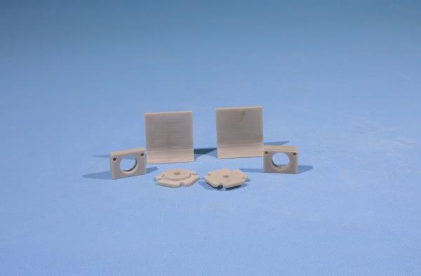 High Temperature Resistant Aluminum Nitride Ceramic Machinery Parts Natural Color