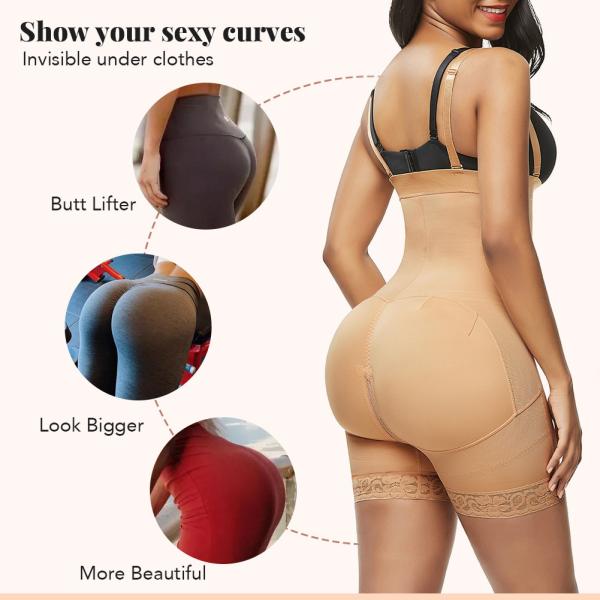 Método de tecelagem não tecido 5XL HEXIN Colombian Shapewear for Post Surgery Butt Lifting