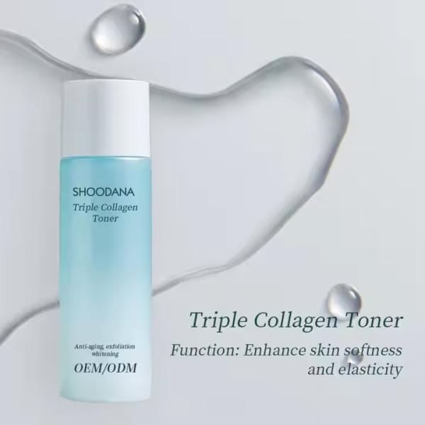 ODM / OEM Triple Collagen Toner New Arrival Hot Selling Korean Skincare Product Wholesale Hot Products