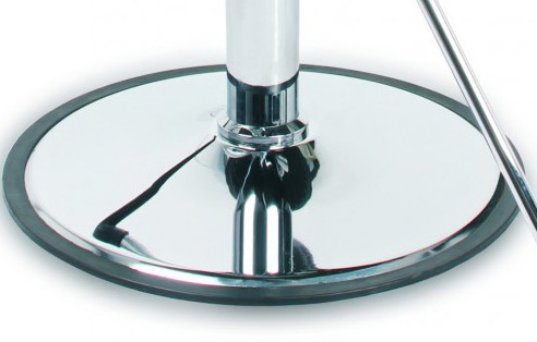 Big Footrest Hair Salon Chairs Round Base With Rubber Ring , Height Adjustable