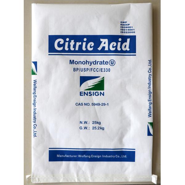 CAS 5949-29-1 Лимонная кислота Гранулярный, бесцветный моногидрат лимонной кисло