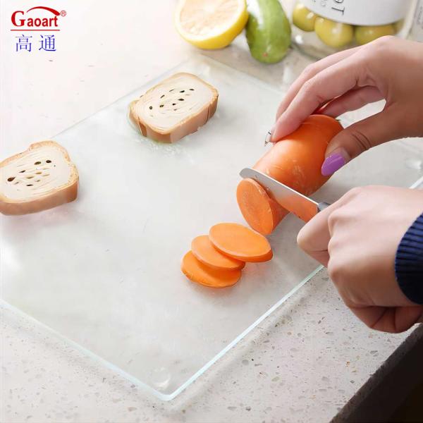 Toughened Glass Cutting Board Placemats for Kitchen Heat Resistant and Long-Lasting