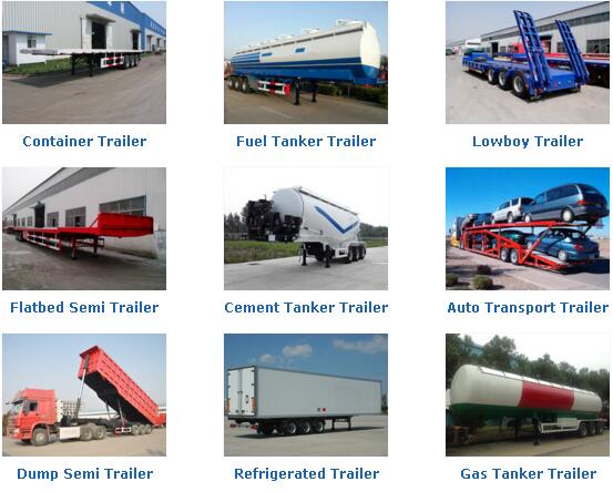 Skeleton Semi Trailer Trucks , 2 or 3 Axles 20ft 40ft Container Trailer