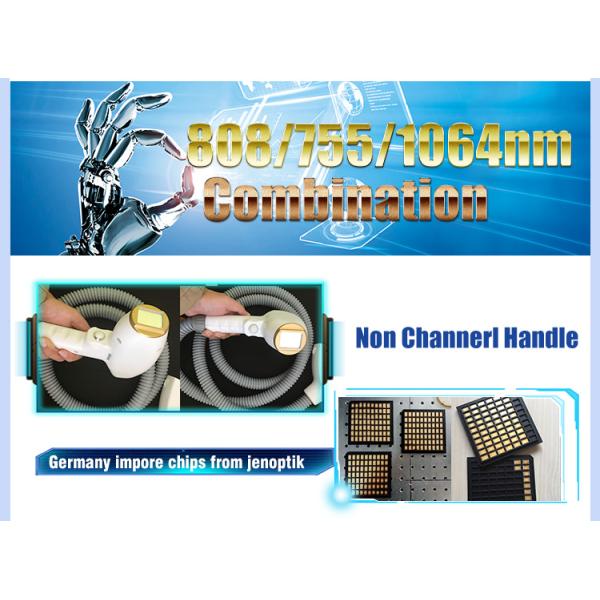 Non Channel 755 808 1064nm Combination Diode Laser Machine For Hair Removal