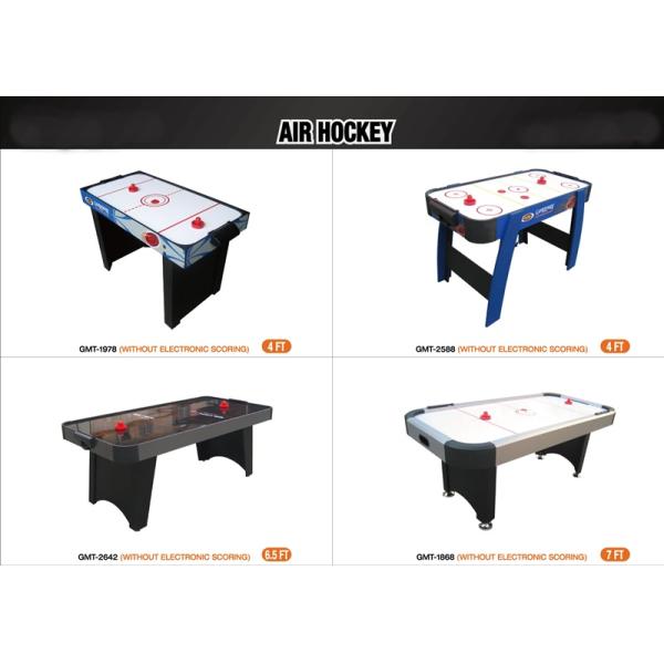 Professional 7ft Air Hockey Table , Silver 2 Players Cheap Air Hockey Table