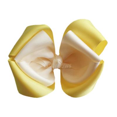 Large Size Hair Bow Ribbon Grosgrain Material Soft Feeling Custom Color