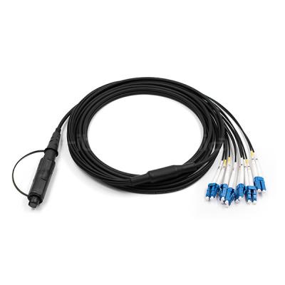 FTTA OptiTap MPO To LC UPC 12Core Outdoor Waterproof Cable 9/125 G.657.A1 LSZH Jacket
