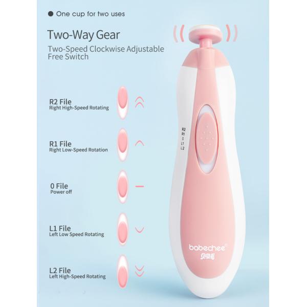 Hot selling  Electric Nail Trimmer Nail File Toes Fingernails Care with LED Light for Newborn baby Kids and Adult