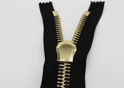 Corn Teeth Two Way Open Ended Zip , Swiss Teeth Metal 24 Inch Separating Zipper