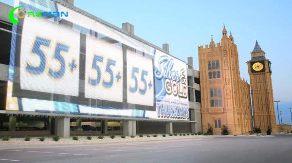 Programmable SMD Transparent LED Display , Soft Pixel Transparent Video Glass Screen
