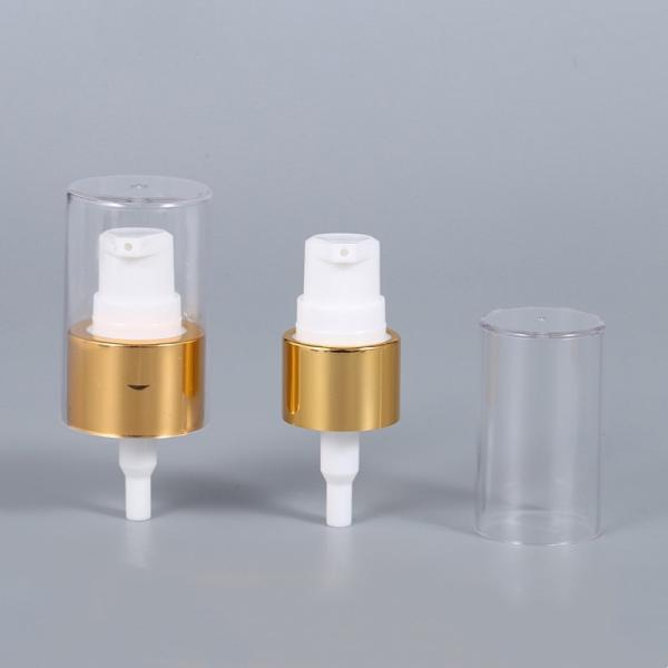20/410 24/410 Treatment Cream Pump Aluminum Plastic White Lotion Foundation Pump