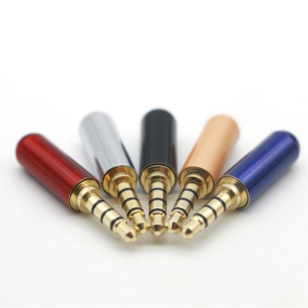 3.5Mm Plug 3/4 Pole 3.5Mm Headphone Audio Jack Adapter Gold Plated 3.5MM Stereo Plug
