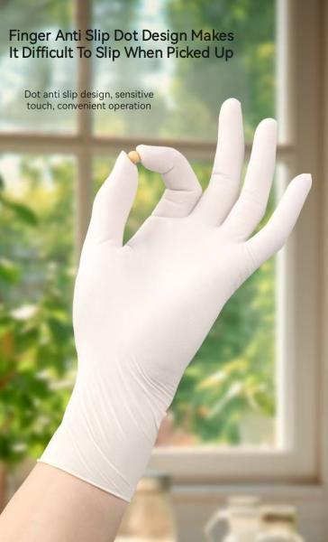 Disposable Powder-Free Latex Examination Gloves  4.5~6.5 g Non Sterile Anti-Slip Function Wholesale Latex Examination Gloves
